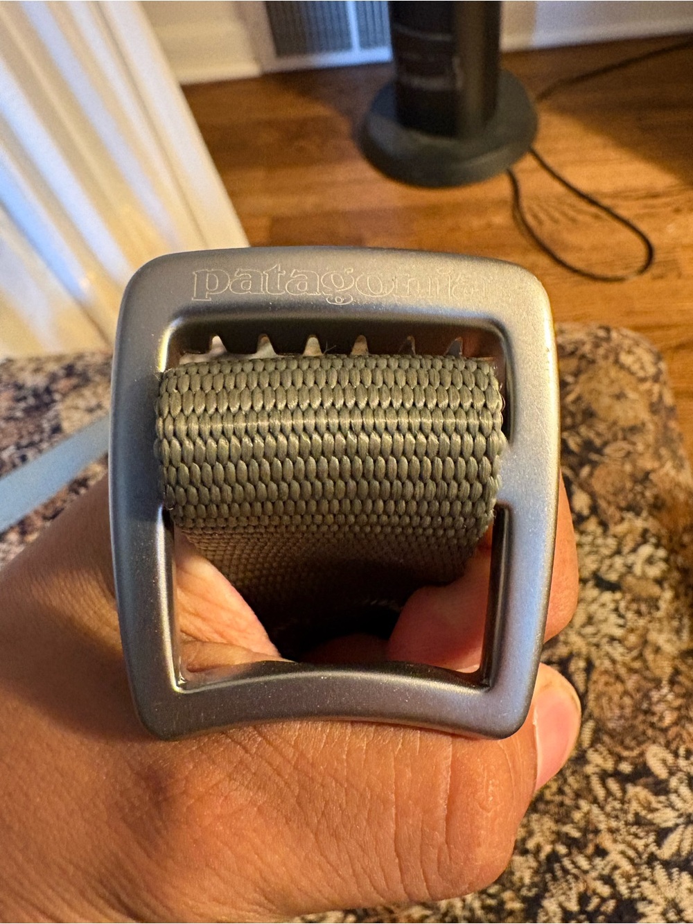 Patagonia Olive Green Webbing Belt with Metal Buckle - Picture 5 of 5
